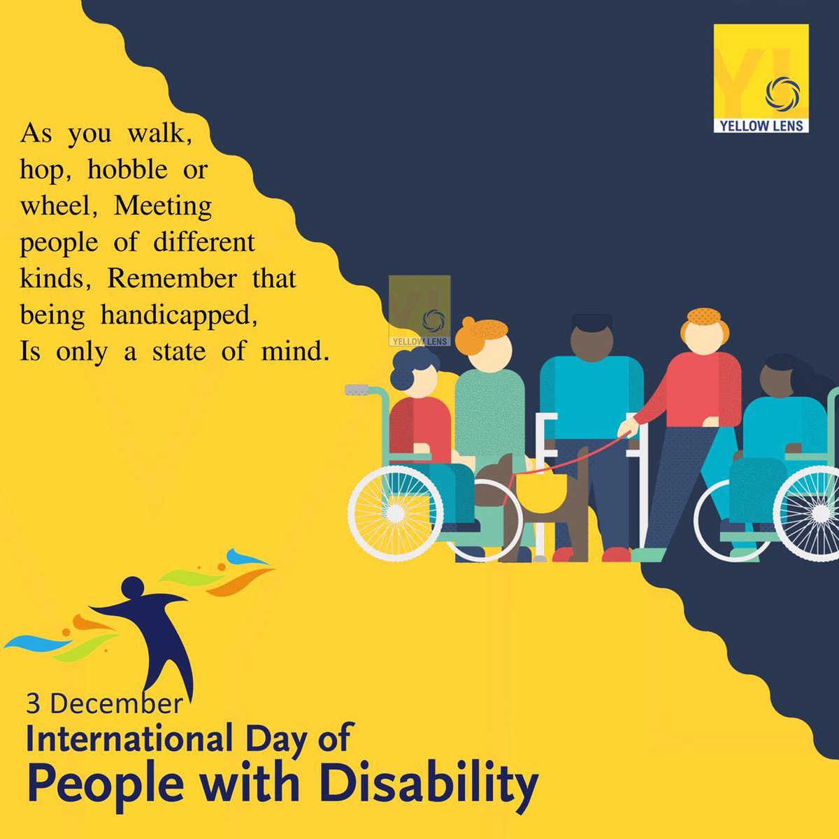 theylens's tweet photo. Dec 3 marks the annual International Day of Persons with Disabilities. Join us today in recognizing the strengths and struggles of people with disabilities! #InternationalDayofPersonswithDisabilities #InternationalDayOfDisability https://t.co/R5r4N497Bh