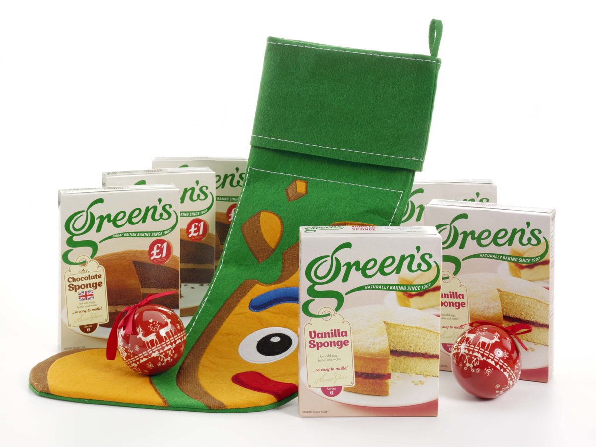 GreensCakeMixes's tweet photo. For your chance of #winning a #Christmas #stocking filled with Green’s goodies, simply comment on this post and you can ‘like’ the page for contest updates. T&amp;Cs can be found here: https://t.co/RDglEhdKWx #win #competition https://t.co/xD960kUoUm