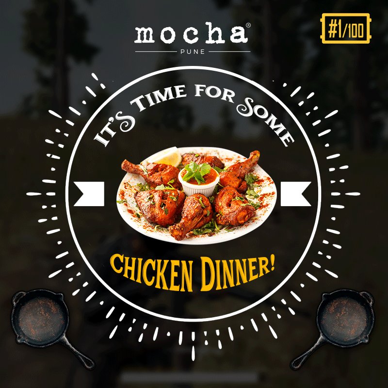 When you're at #Mocha, you always get Chicken Dinner! #PUBG #MochaPune #Pune #PuneFoodies #Foodies #Fun #Foodgasm #BuzzFeed #KoregaonPark #FoodBlogger