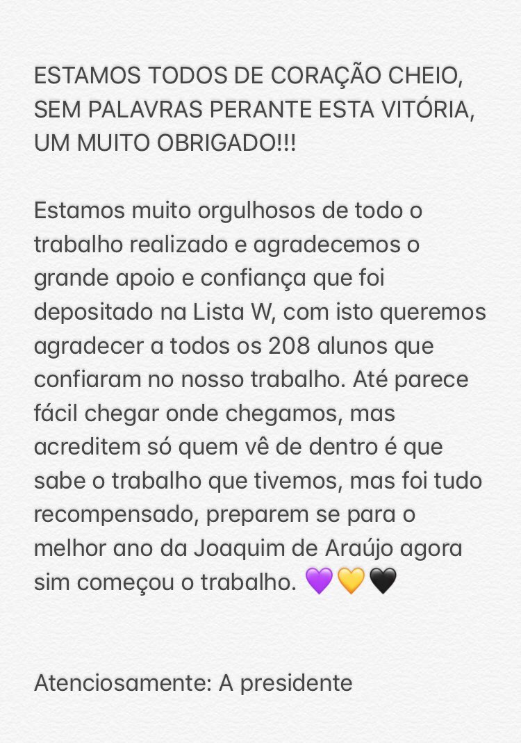 ListaW2's tweet photo. Somos W 💜💛🖤 https://t.co/Dqo5nSZNhj