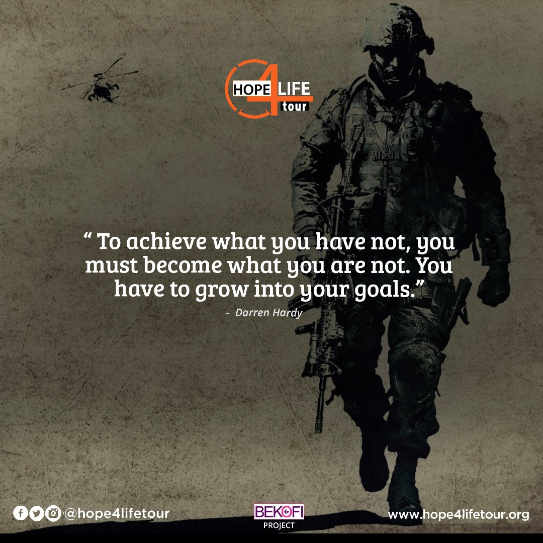 Your level of success is equivalent  to your level of personal growth and development. #Hope4LifeTour #MondayMotivation