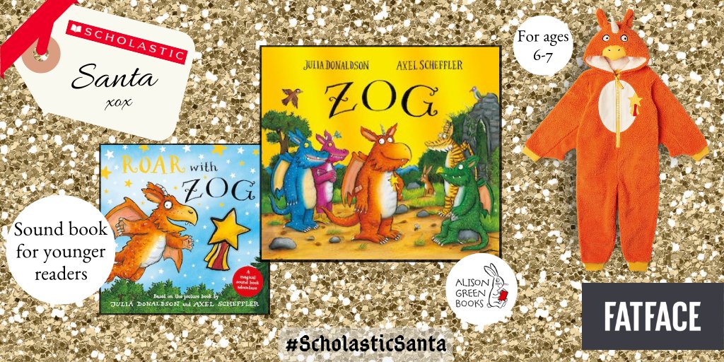 Today #ScholasticSanta has the adorable #Zog onesie from @FatFace to make sure your little ones are fully equipped to snuggle up and watch Zog’s Christmas TV debut. RT within 24hrs to win this and a £50 FatFace voucher! #JuliaDonaldson #AxelScheffler T&amp;Cs bit.ly/Scholastic-TCs