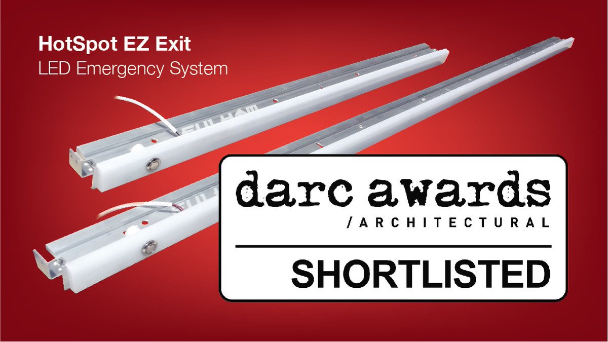 FulhamEurope's tweet photo. Getting excited for the @darcawards Dec 6th. The new HotSpot EZ Exit system is on the shortlist for Best Architectural Lighting Product!
https://t.co/mDH4vdlQbn
@darcmag https://t.co/OlGlMTcYW7