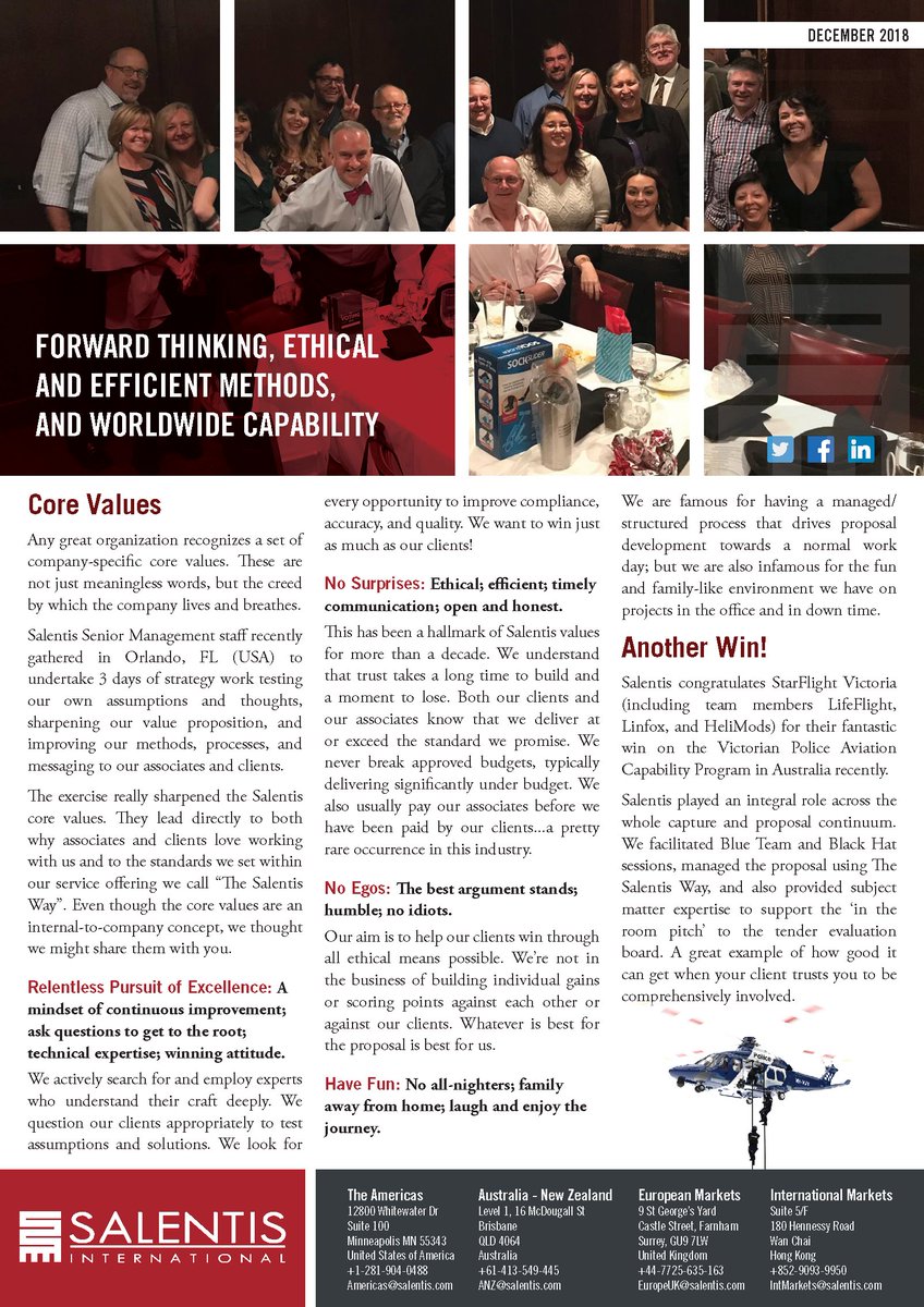 Salentis's tweet photo. Hello!

Any great organization recognizes a set of company-specific core values. In this month's newsletter we explore ours. Check it out!

Best regards,

The Salentis Team https://t.co/8GRcjyLBKy