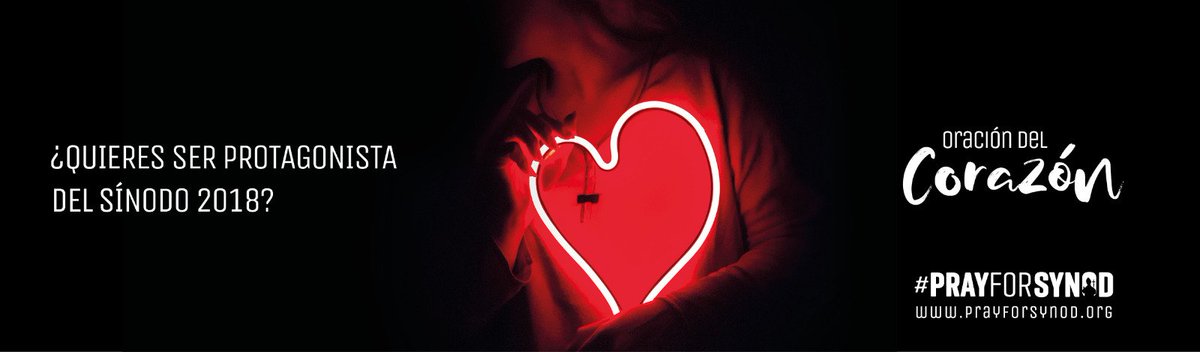 prayforsynod's tweet photo. LUNES. 39ª Sem. Termina ntro recorrido

Han sido 10 meses animando la oración, siguiendo el itinerario de los Ejercicios de San Ignacio. Hemos de asentar lo vivido, asegurar un tiempo de oración (del corazón) cada día y encontrar a una persona con la que acompañarnos.

#Synod2018 https://t.co/3eovkj3klI