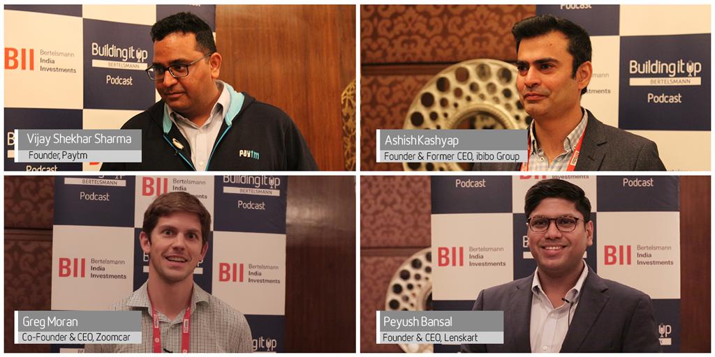 biifund's tweet photo. #BuildingItUp with Bertelsmann #Podcast was at #TiEGlobal 2018. In case you missed the action, we've curated something special for you. #StayTuned @vijayshekhar @Paytm @ashishkashyap @goibibo @gregmoran @ZoomCarIndia @peyushbansal @Lenskart_com @TiEGlobal https://t.co/B0FMtjE0Kj
