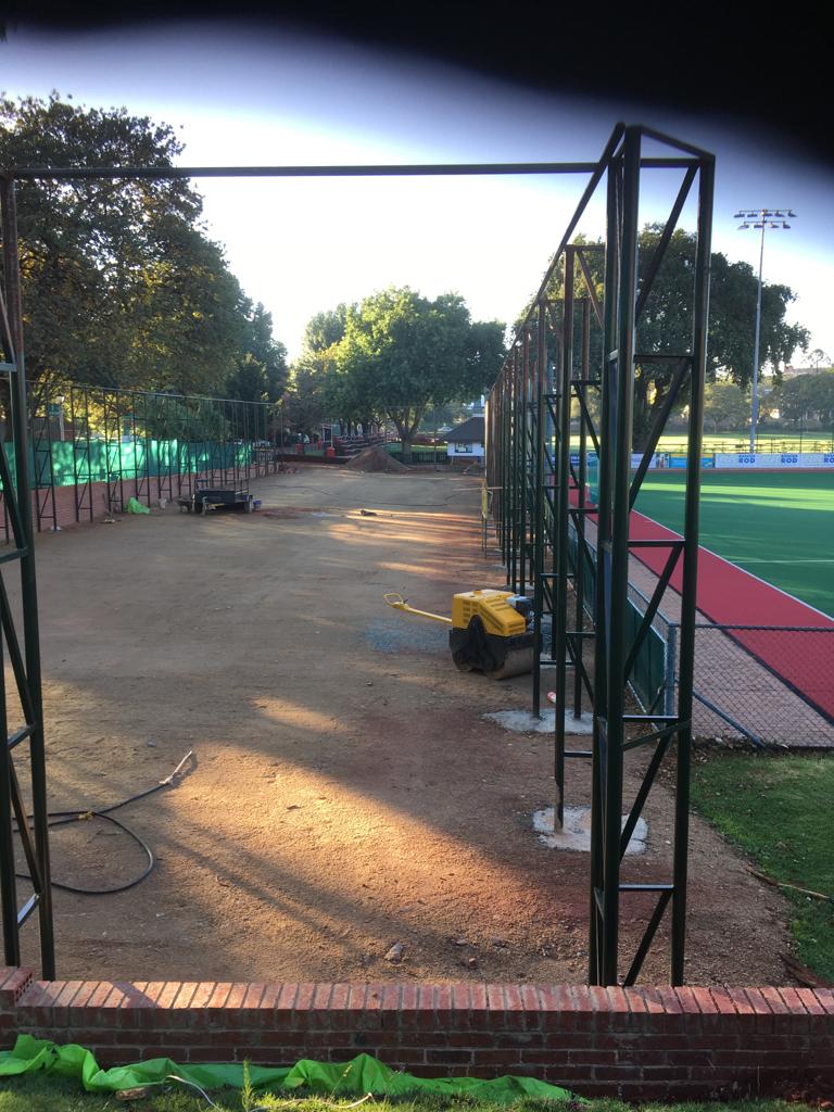 KingEdVIISchool's tweet photo. #RedDevelopments #RedCricket @KingEdVIISchool new cricket nets project on the move! Countdown to laying the underlying surface on track...watch this space!🏏👌🏼 https://t.co/ORkpfQiuLD