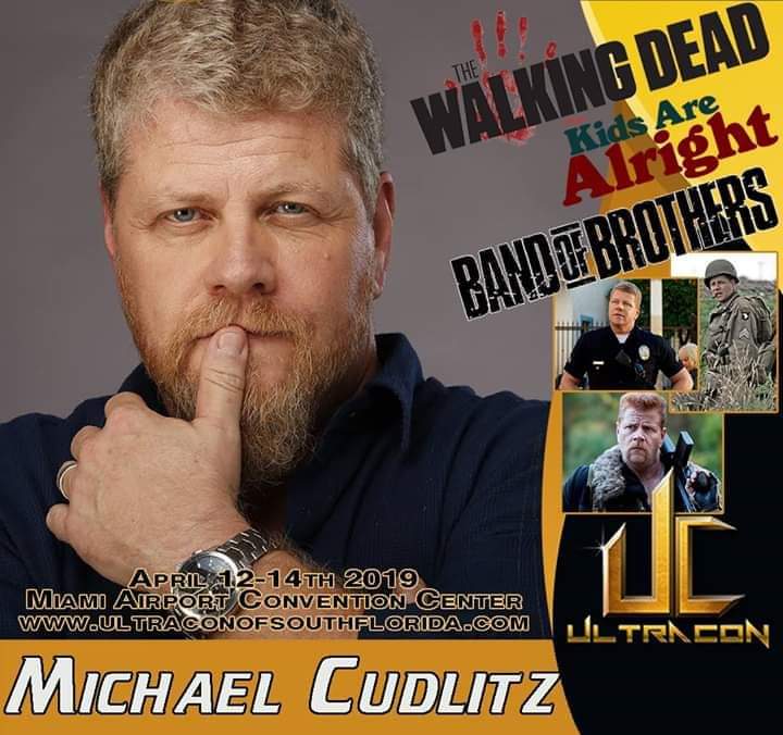 Ultracon is proud to announce the newest guest, Michael Cudlitz. He is known most notably as Abraham Ford on Walking Dead, and John Cooper on the TNT drama series Southland. Also starring in the ABC comedy The Kids are Alright.Get your tickets at ultraconofsouthflorida.com