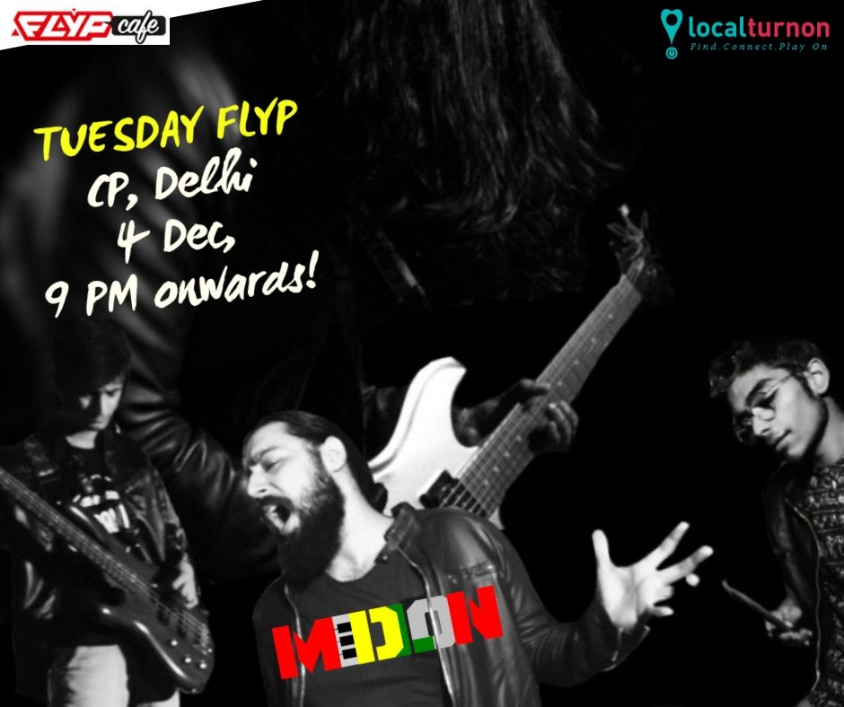 localturnon's tweet photo. #Medlon #Music #Evening #Tuesday at #FLYPCafe #Delhi as this foursome takes to the stage with their medleys of popular numbers of #kishore #rafi #sonunigam #arijit #lata n more
PS: For d best seats come early says #Localturnon
#turnon #music #turnon #happiness #turnon #life https://t.co/gHESiXaYPV
