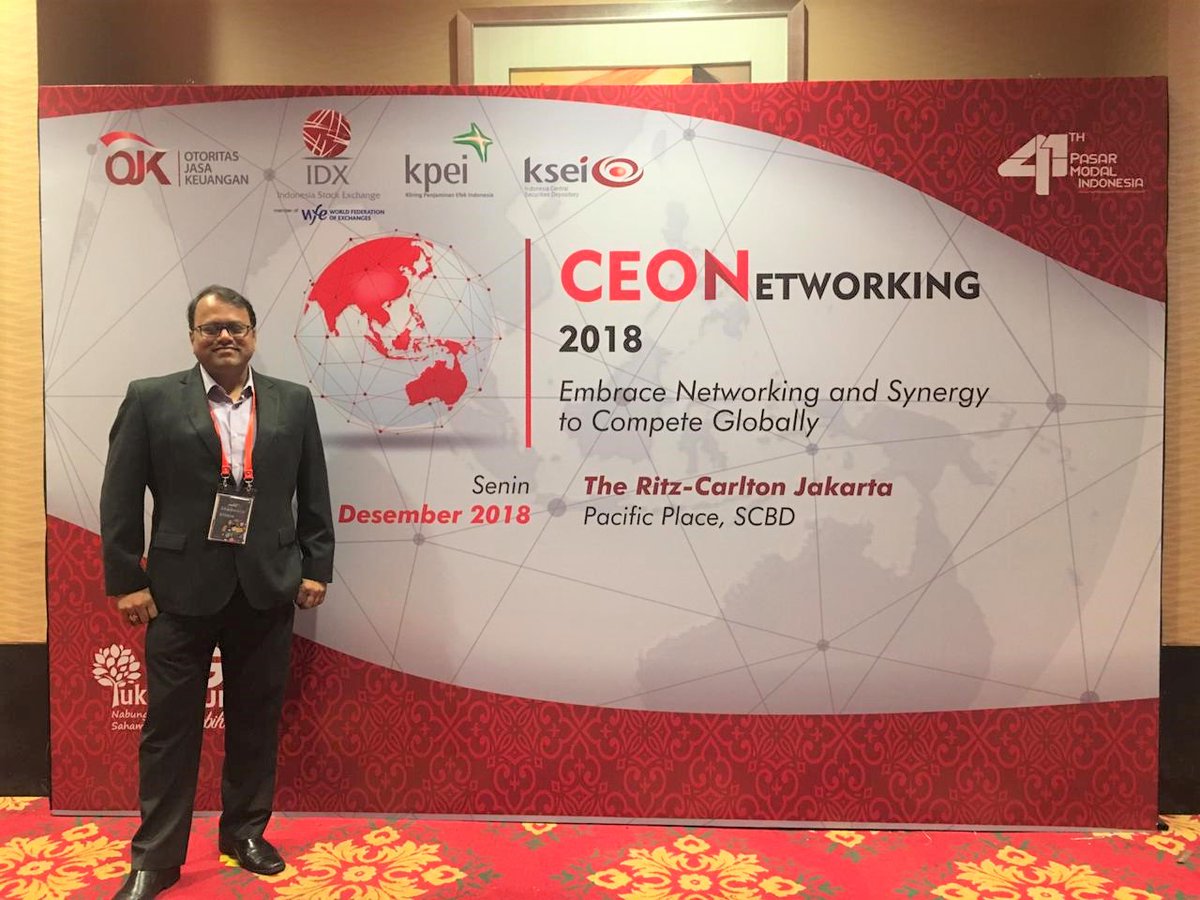 neurosensum's tweet photo. Neurosensum's Indonesian Managing Director, Mahesh Agarwal, attended CEONetworking 2018 seminar that was held on Monday, 3rd December 2018 at The Ritz-Carlton, Pacific Place, Jakarta.
#CEONetworking #neurosensum #event https://t.co/Xc9hmwQD80