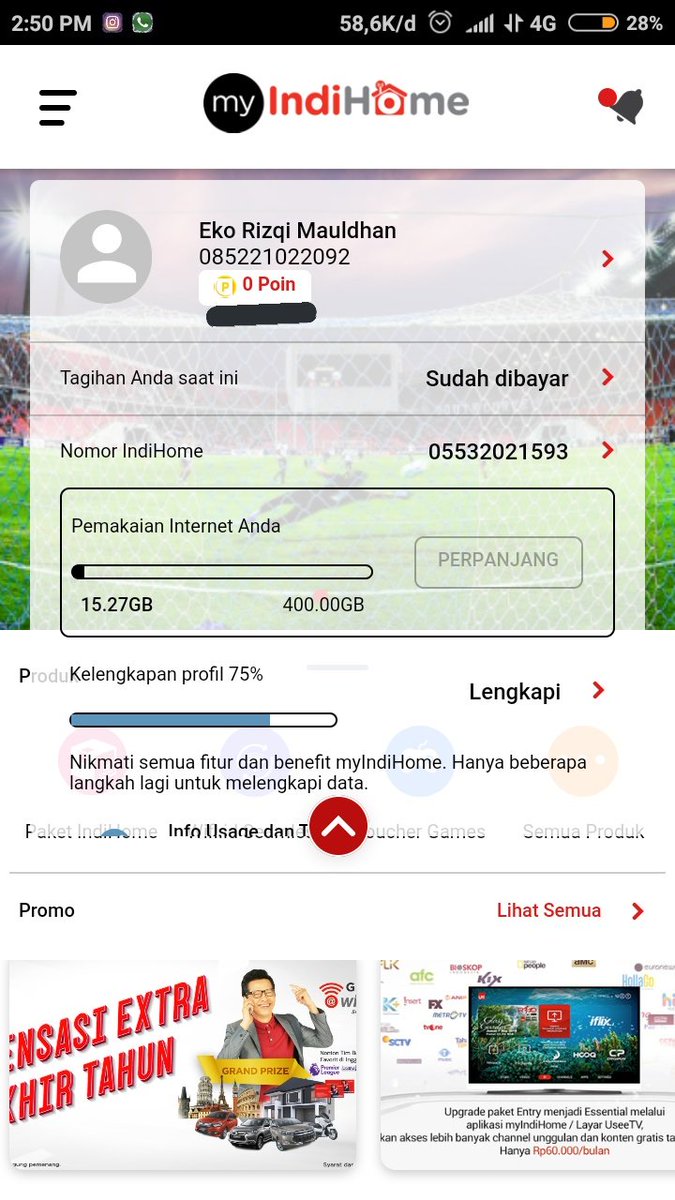point itu untuk apa ya? ga pernah nambah dari pertama pasang indihome? #AskTelkomCare