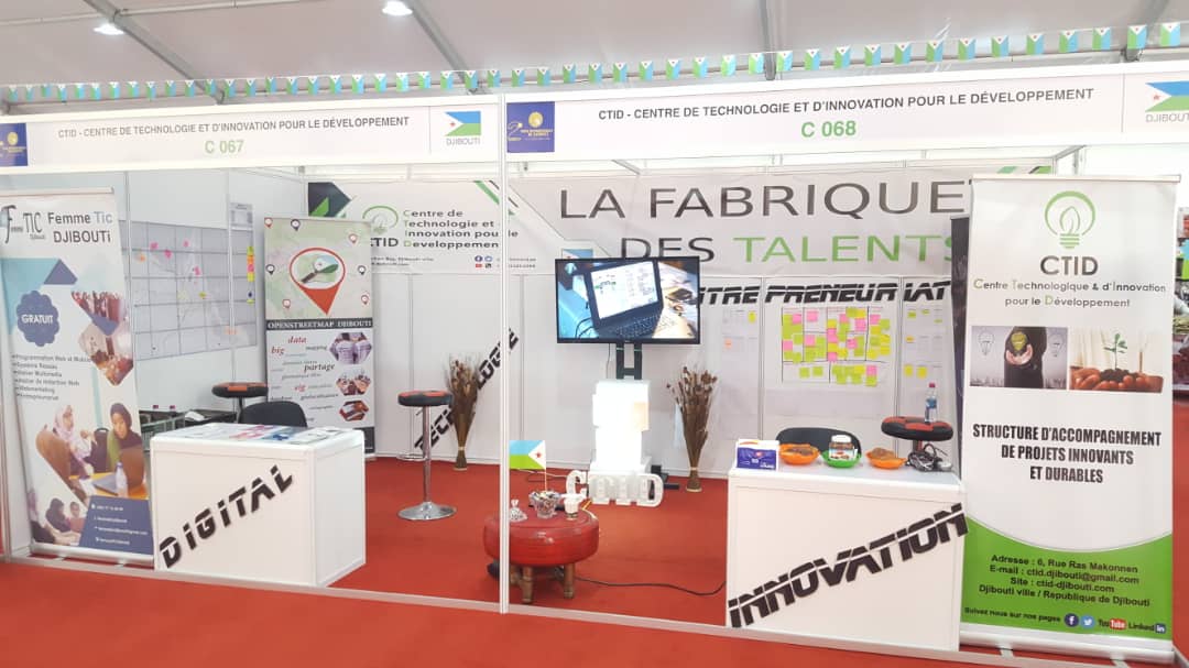 DjiboutiTechHub's tweet photo. L'équipe du CTID vous invite en immersion dans la #technologie, l'#innovation, le #Digital l'#entrepreneuriat dans le cadre de la @foiredjibouti.
#FID2018 #Djibouti #DjiboutiRising #LaFabriquedesTalents https://t.co/oh6QqIWWwE