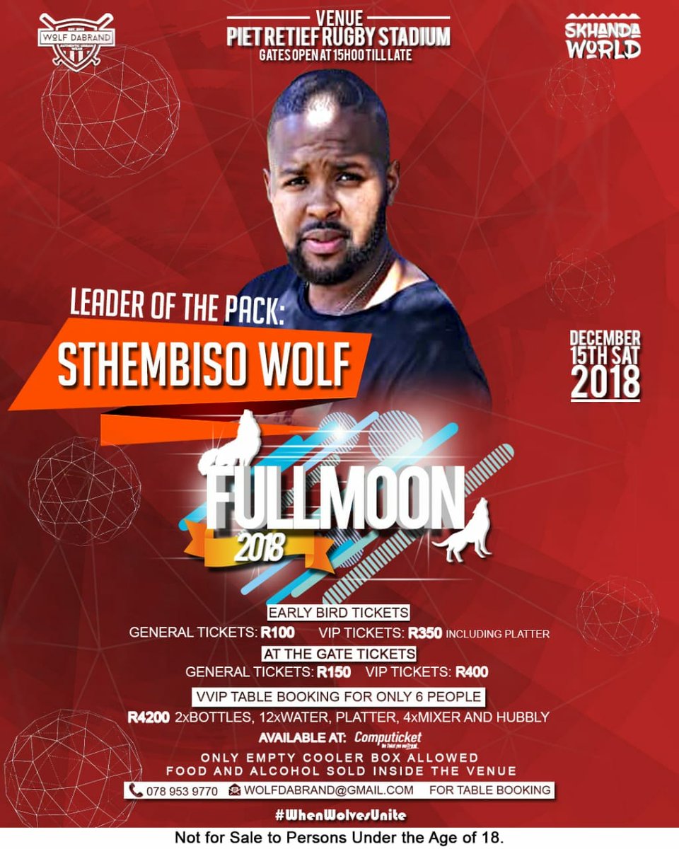 wolfdabrand's tweet photo. Oreng Mood?? ๐๐พ๐๐พ Oh Nkosi yam๐ฅ๐ฅ๐ฅ in exactly 12 days we're killing Piet Retief Rugby Stadium!๐ฅ we're ready, are you????
#Whenwolvesunite
#FullMoon18 https://t.co/BH7UvWNMnz