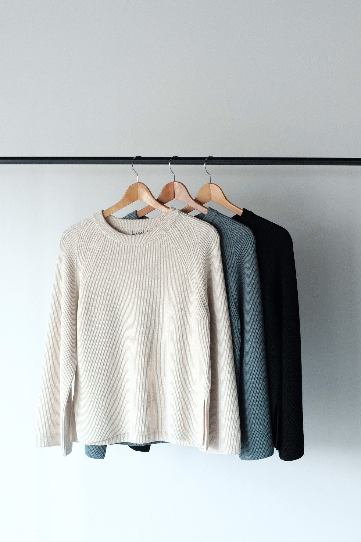 troupe on Twitter: 直売最安 KNIT RIB WOOL FINE SUPER / AURALEE ニット/セーター