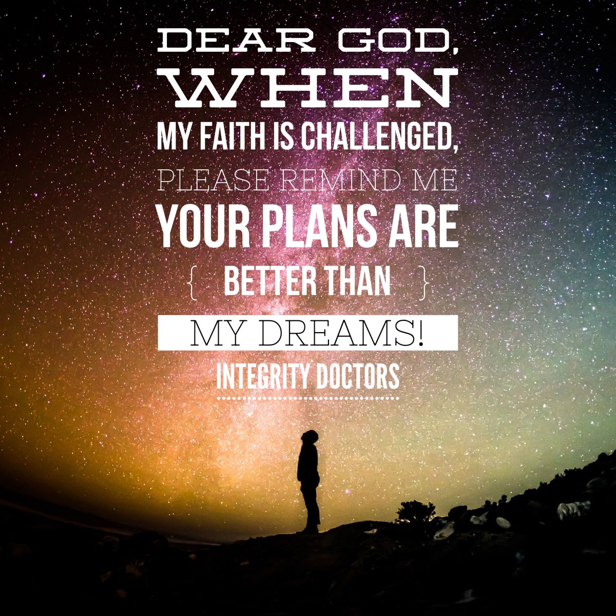 integritydoctor's tweet photo. Choosing faith over fear changes your perspective and life! #IntegrityDoctors https://t.co/izGcoxhJPS https://t.co/Md7q5mqu86