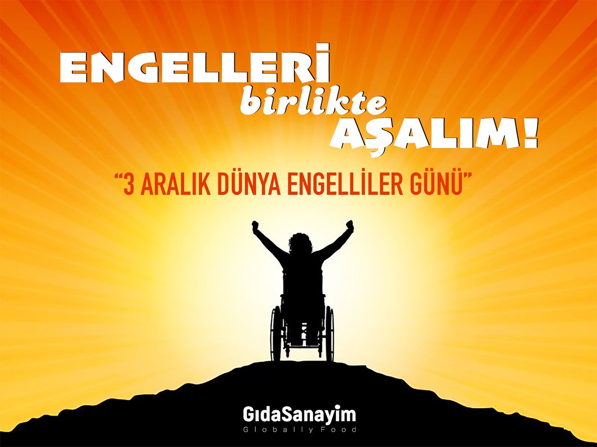 3 Aralık Dünya Engelliler Günü’nün, dünyayı bütün bireyler için yaşanabilir kılması ve tum engelleri aşması dileğiyle..

#03aralik #dünyaengelliler günü #gidasanayim
