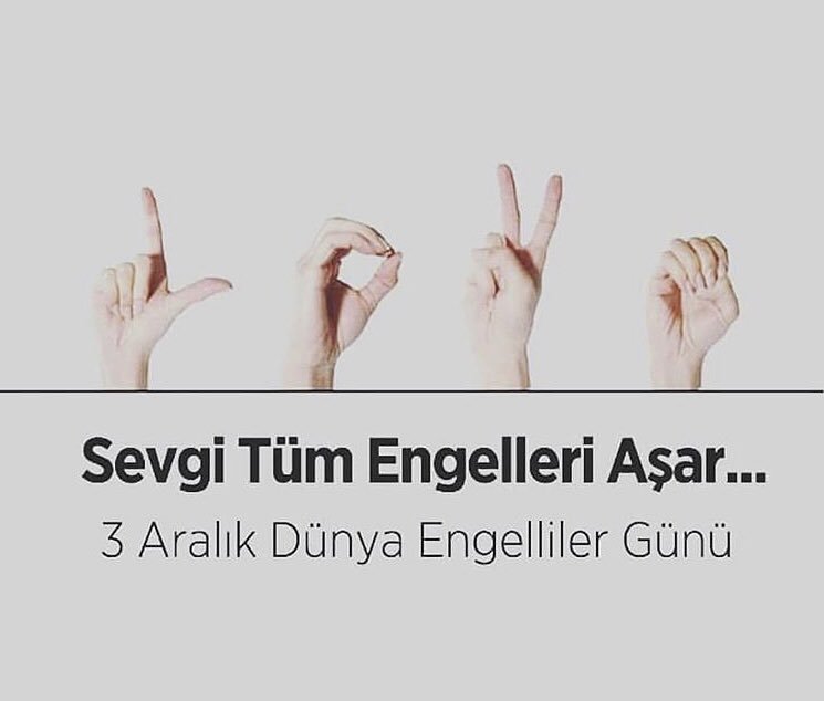 #3AralikDünyaEngellilerGünü müz kutlu olsun.