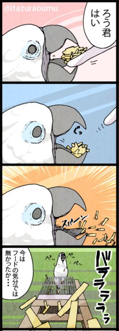 エサをばらまくオウムシリーズ 
