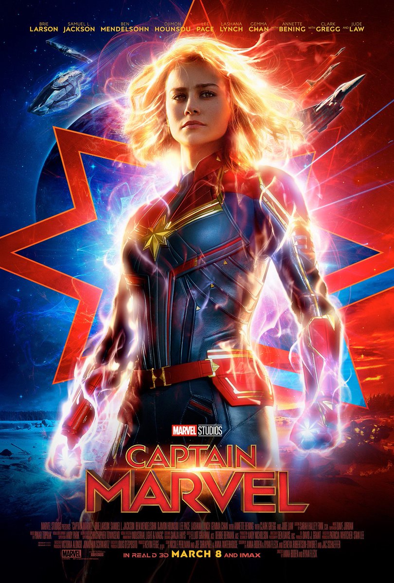 TmCaolho's tweet photo. Capitã Marvel ganha novo pôster e exibirá nesta segunda pela ESPN seu novo trailer!
#Marvel #CapitãMarvel #CapitaMarvel #marveluniversal #nerd #cinema #cosplay #cosplayergirl #TMC #tmcaolho #brielarson https://t.co/34LxQV67ZV