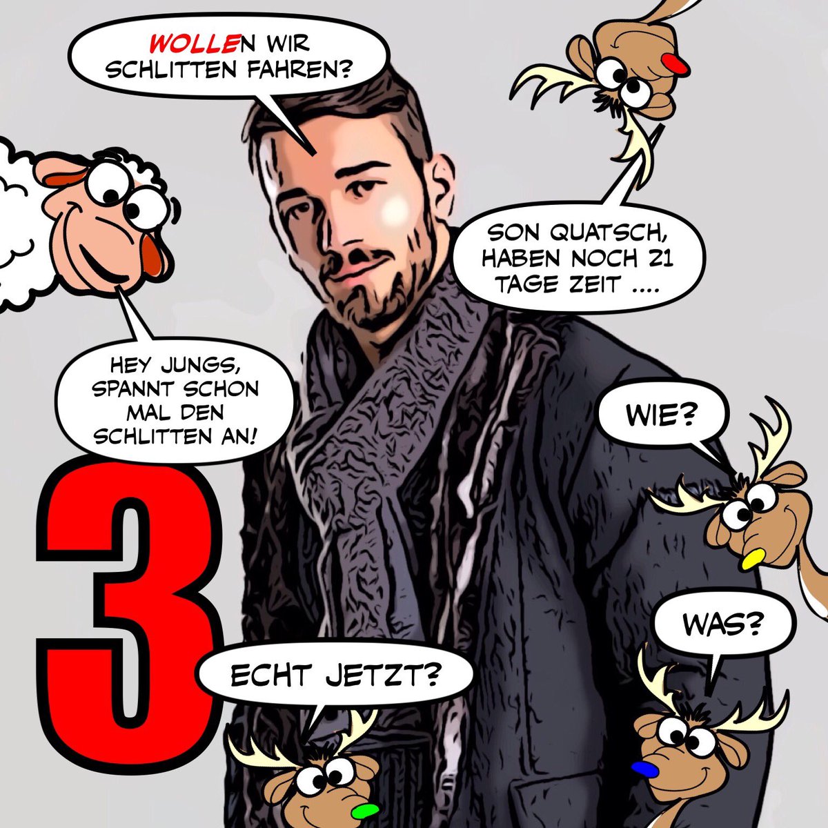 Connemara_knit's tweet photo. ... und weiter gehts im WOLLigen Adventskalender.
Auch Ihr seid wieder gefragt: Wir WOLLen weiter WOLLige Wortfindungen lesen ...
Ran an die Tasten!

#connemaraknit #berlin #herford 
#blogger_de 
#connemaracomic 
#comic #adventskalender https://t.co/TWhzhYPpea