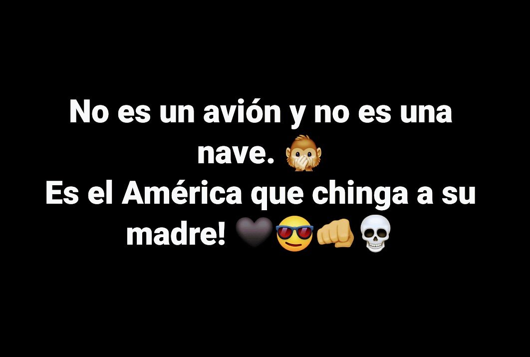 4tuneAllTime's tweet photo. Toda la vida!
#AwanteElAzulYOro #PUMAS #Football #Soccer #DosPartidosDeLocal #QueLaChupenLosCremas #4TuneBonito #4TuneViejito #4TN #TambienLeHagoALaMamada #ChingueASuMadreElAmerica #ElPumaNoTieneMujer
🖤💀🤔🤫🤫 @PumasMX https://t.co/ySB4nDsTQI