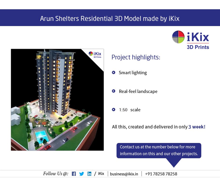 iKix_3d_Design's tweet photo. Ikix 3D Printing Services in India
Published by Ikix Modelmakers · Just now · 
#Architecturalmodelmaking #buildingmodelmaker #Architectmodelmaker #miniaturemodelmaking #modelmaker #modelmaking #villamodelmaker #enggmodelmaking #3DModels #3D_Printing #constructionmodelmaking #ikix https://t.co/zaoi21ZnXs