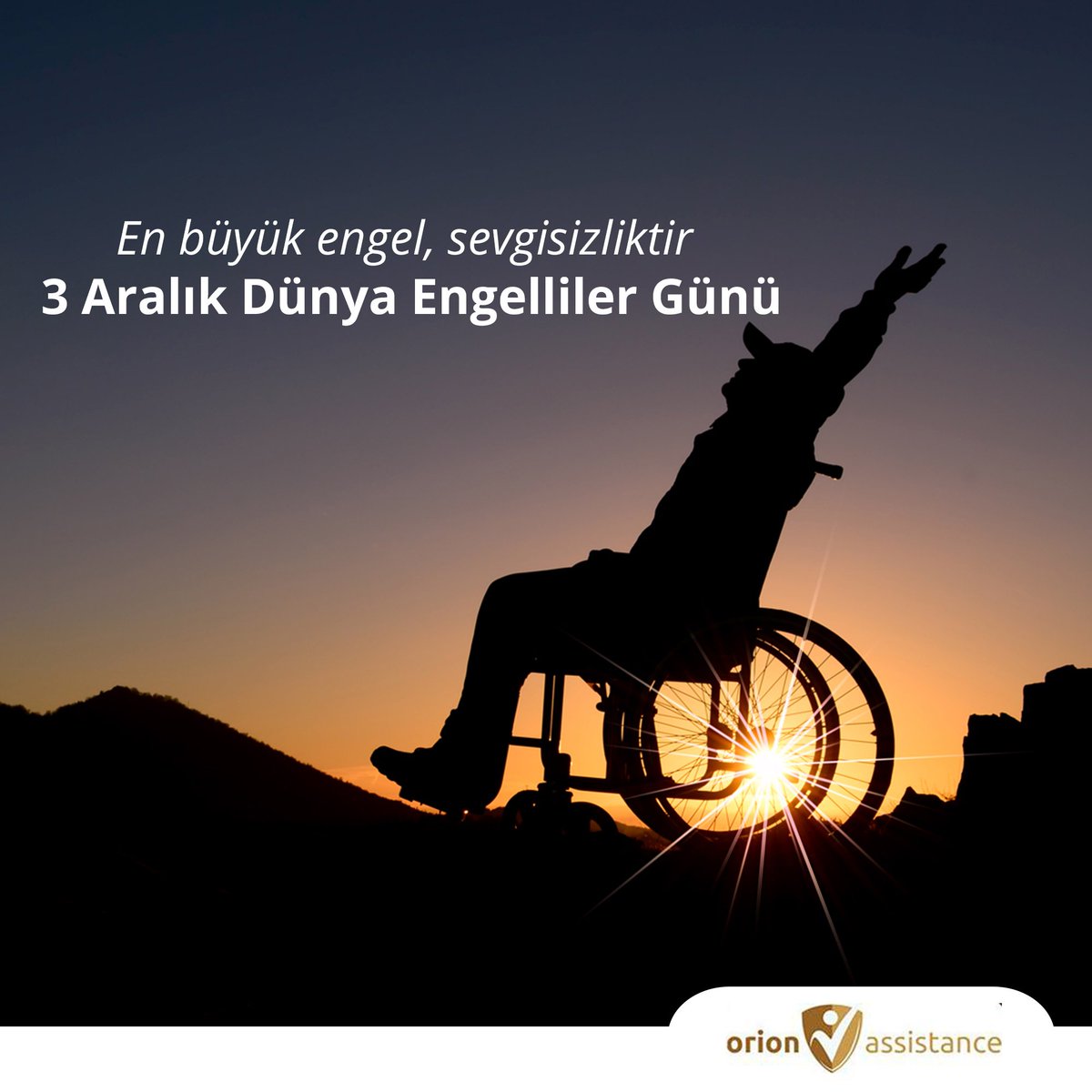 OrionAssistance's tweet photo. Sevgi varsa engel yok. Dünya Engelliler Günü kutlu olsun!

#DünyaEngellilerGünü #3AralıkDünyaEngellilerGünü https://t.co/GIXsMfkfWY