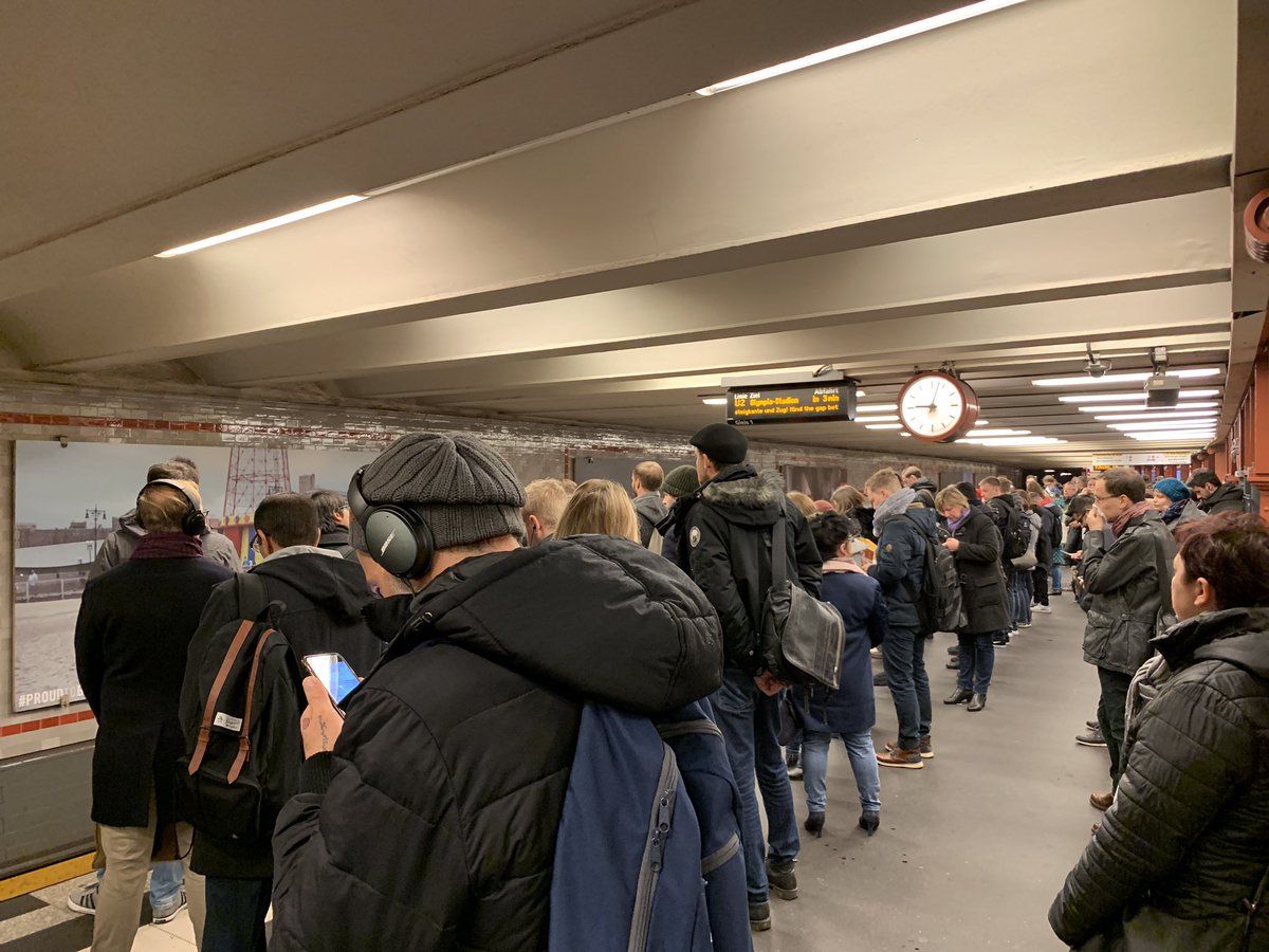 DuUrso's tweet photo. @BVG_Ubahn we pay 68 euros monthly for this kind of service???? This is such a shame! https://t.co/5yww5obg5l