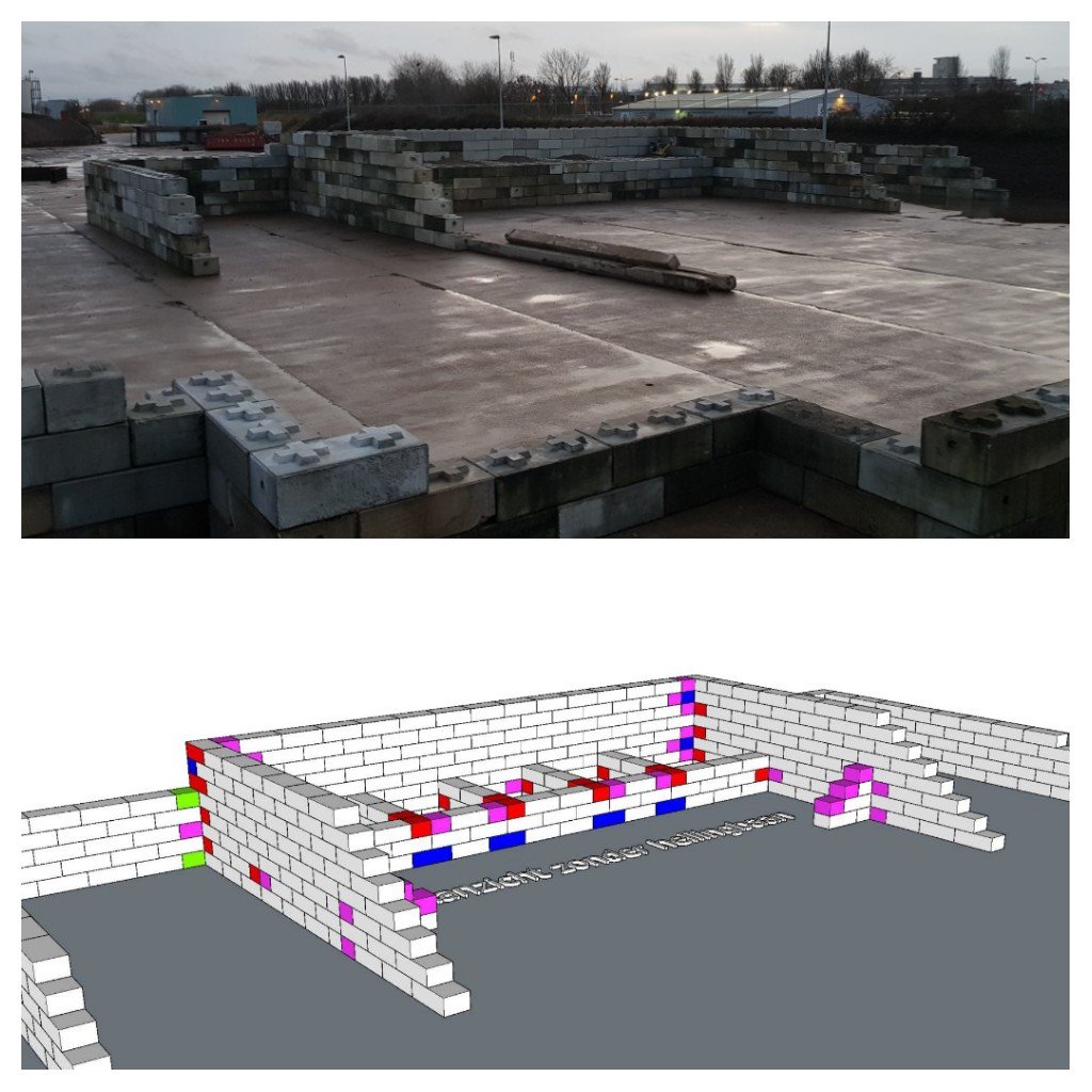 Deze nieuwe betoncentrale begint al aardig vorm te krijgen.