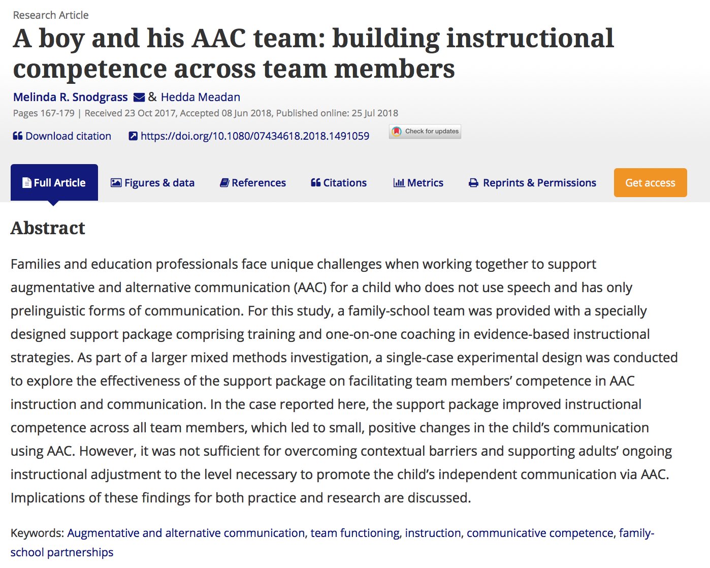 c Journal Augcomm Autism And Visual Supports For Communication Not Just Visual Schedules A Systematic Review By Cynthia Donato Lizlspencer And Michael Arthur Kelly T Co 3ucmz2atlk Slpeeps Otpeeps Education