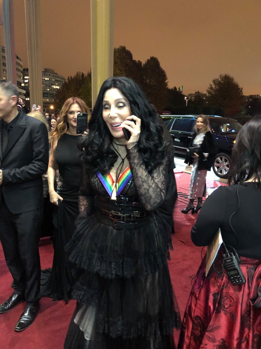Bambargerco's tweet photo. @cher you made my night walking over and taking my friends 📱 https://t.co/G2DSRXgsb8