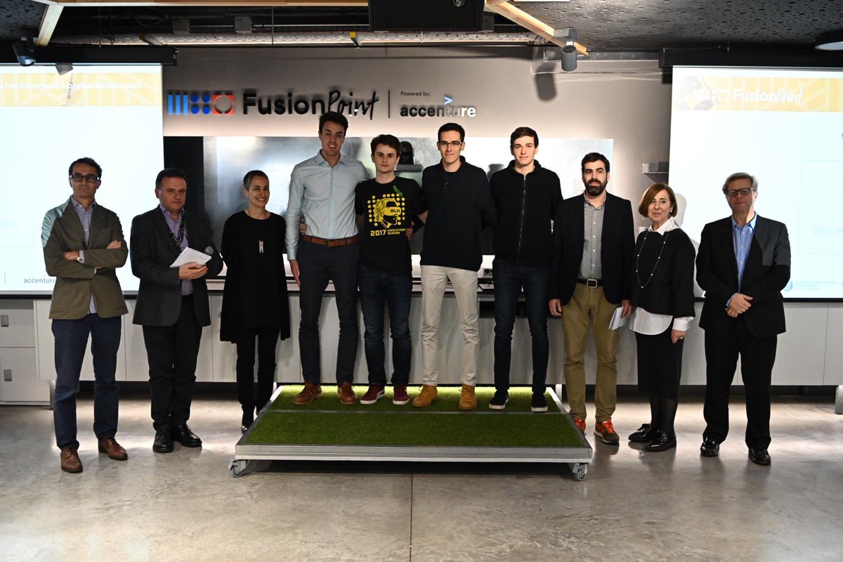 Esade's tweet photo. And the winners of the #Healthackathon are...
Best Business Model: Team Enigma
Best Design Solution: Team Lithium
Best Technical solution: Team Metamorphosis
Congrats! 🎉 https://t.co/vB73mFPiaP