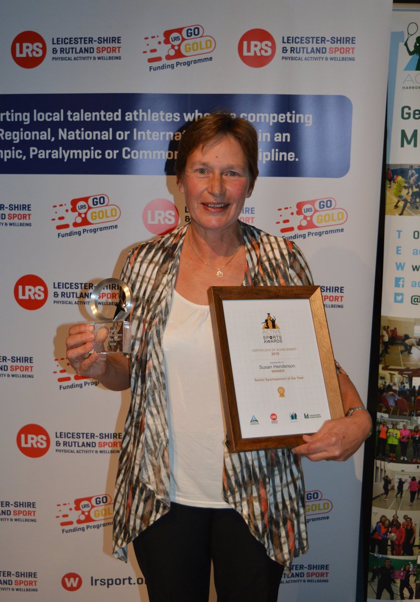SportInHarb's tweet photo. Spotlight on this year's Senior Sportsperson of the Year - Susan Henderson - member of MH Hockey Club Women's First Team. Big thanks to @LawsonWestLaw for sponsoring this award https://t.co/ZfF6Fc89rk #HDSA18 #HealthyHarborough https://t.co/gKOg0GVEyP