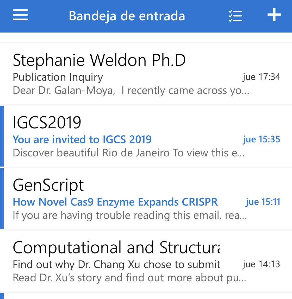 EvaGalanMoya's tweet image. Mínimo 3-4 emails al día...de verdad, qué desesperación...¿algún truco para evitar correos de revistas “predadoras” y/o falsos congresos? #predatoryjournals #notscience 👩🏽‍💻