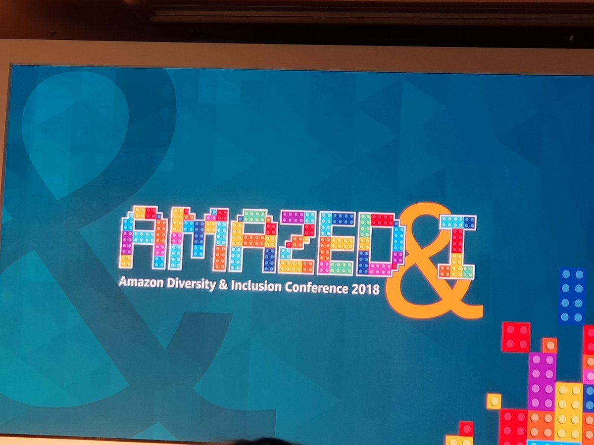 aashew's tweet photo. #AmazeDI2018 Great talks, wonderful energy, so proud to see Amazon's commitment to inclusion and diversity! https://t.co/wv42zbgATT