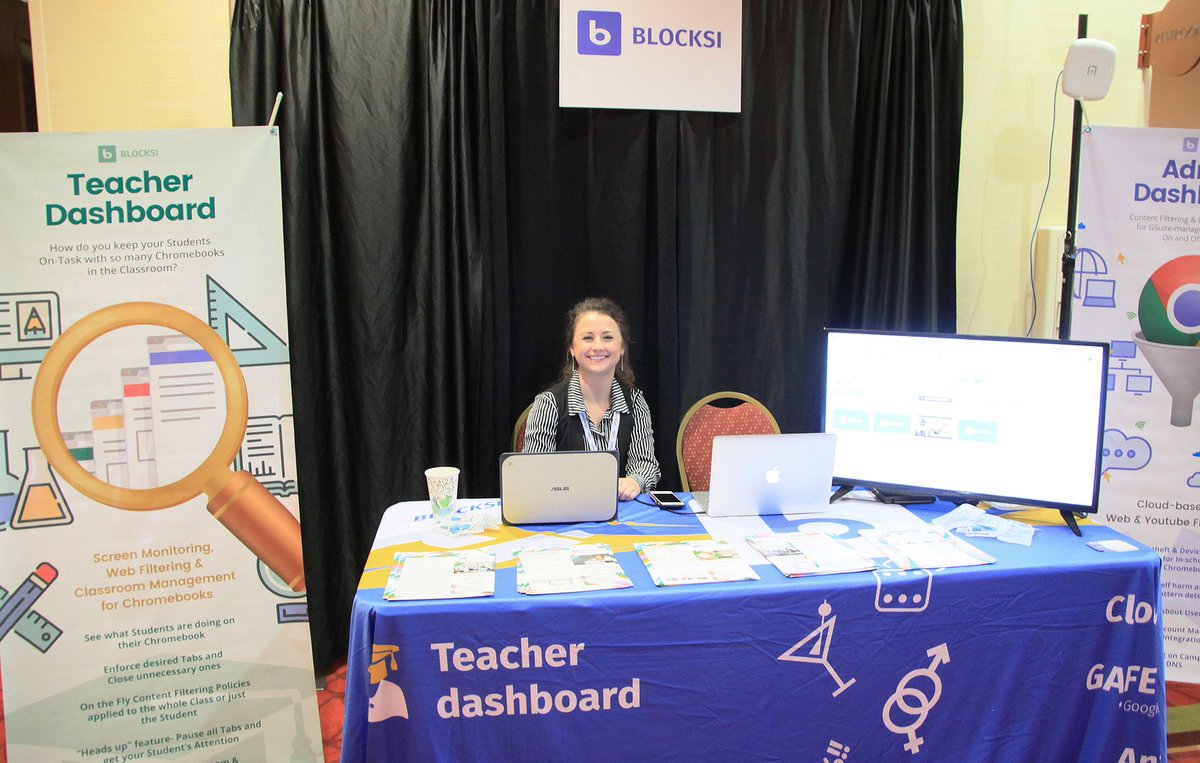 Blocksi1's tweet photo. We were at #tetc2018 last week and had a blast! Thank you to every visitor interested in Blocksi tools for school- and home-owned Chromebooks 💻 #TETC #edtech #tetc18 #edchat #education #chromebook https://t.co/qJWiVvQitp