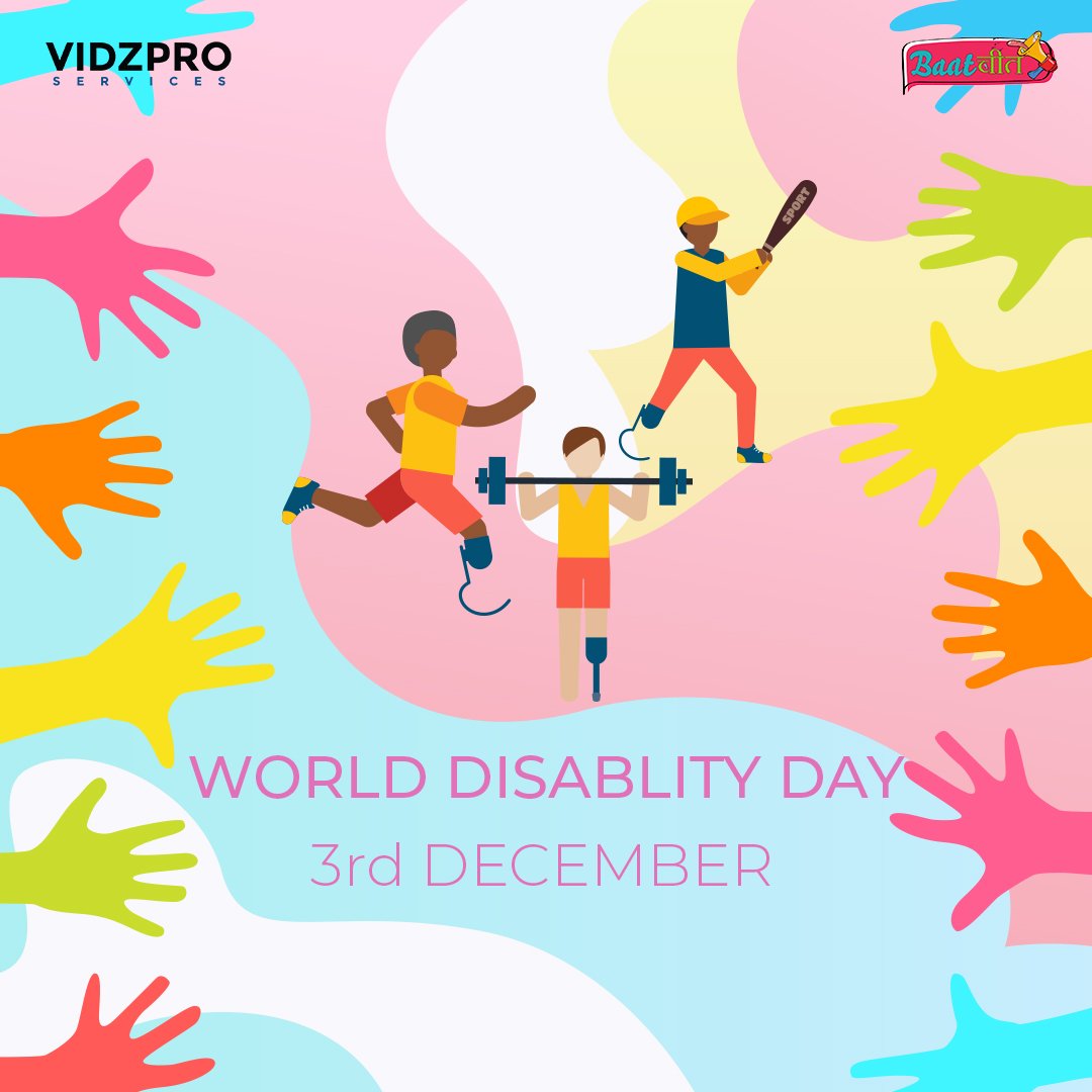 VidzproServices's tweet photo. Disability is not Inability, All together we can do more!
World Disable Day 2018! Let's join our hands to empower people with disabilities!
International day for people with disabilities.
#disableday #2k18 #help #care #bestrong #unite #people #together #disabilities #inability https://t.co/XU6syYlsBj