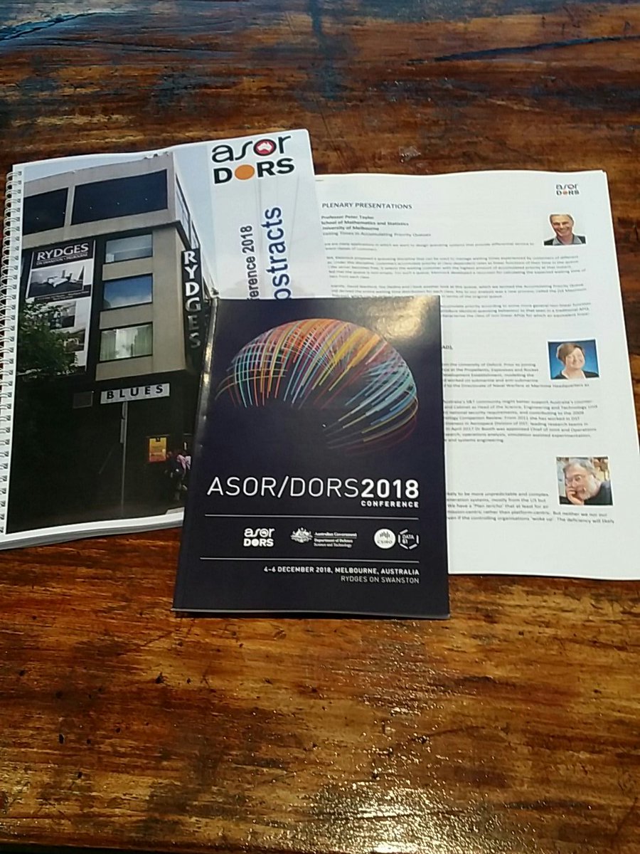 simond613's tweet photo. Setup for ASOR-DORS Melbourne 2018... 250 delegates on day one tomorrow. Biggest national OR conference for mane years indeed. @ASOR_news #scitechcity https://t.co/98M1lqdFBG