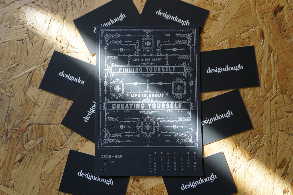 designdough's tweet photo. LIFE IS NOT ABOUT
FINDING YOURSELF
LIFE IS ABOUT
CREATING YOURSELF
brought to you by @iammrcup
Print: @studiopression on #favinipapers
#designdough #inspiration #studiolife #letterpresscalendar #typography #mrcup #handwritten
#design #type #thetypehunterco
#december https://t.co/7z0os7vKvQ