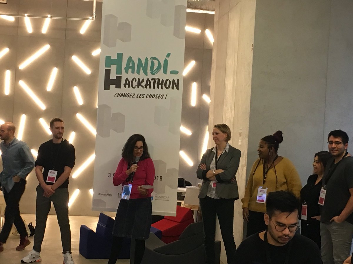 Marlene_Escure's tweet photo. Notre DRH @EmmaHipeau ouvre le #handihackathon chez @PublicisGroupe https://t.co/rClFrrELcu