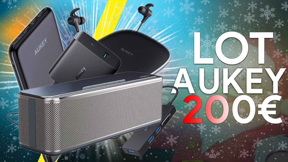 DaddyDtech's tweet photo. 🎁 #Concours #Noel 🎅

👌 À gagner, Un Lot de 7 produit Aukey d'une valeur de 200€

😍 1 gagnant 

🔸 Pour tenter votre chance : 

RT + Follow @DaddyDtech + @AukeyFR 

Tas 10/12/2018 https://t.co/HnfVloHysd
