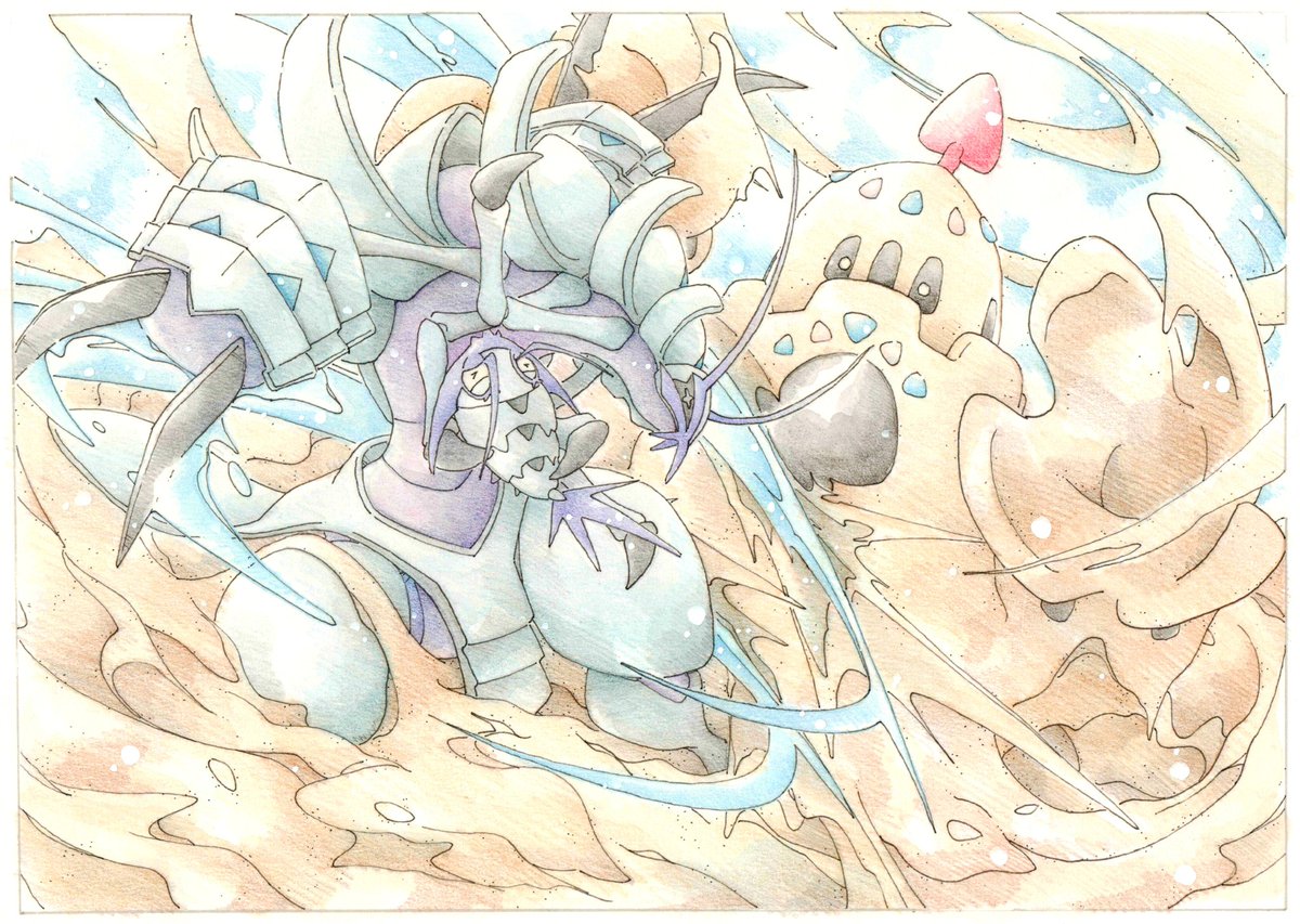 Inori A Twitter 今日のポケモン図鑑 no 751 グソクムシャの アクアブレイク シロデスナの すなじごく Inori A Twitter 今日のポケモン図鑑 no 751 グソクムシャの アクアブレイク シロデスナの すなじごく