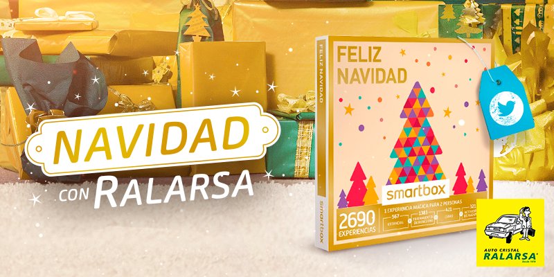 Ralarsa_ES's tweet photo. #SORTEO 🎁  Si quieres ganar esta fantástica caja experiencia "Feliz Navidad" Haz RT mencionando a la persona con la que compartirías el premio y el motivo usando #NavidadConRalarsa 🎄 ¡Anunciamos ganador el próximo 10/12! 🎅 https://t.co/9TYCVc6Pz5
