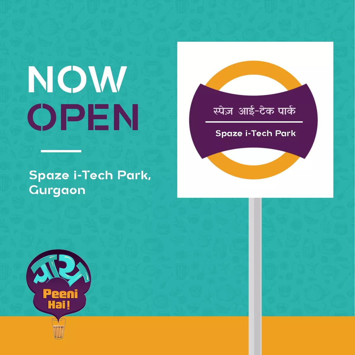 ChaiPeeniHai's tweet photo. We're brewing at Spaze i-Tech Park, Gurgaon!
Pay us a visit for some piping hot chai and delicious snacks.

#ChaiPeeniHai #SpazeiTechPark #Afternoontea #Gurgaon #Chai #Office #Tea #ChaiTime #MondayMotivation #MondayBlues #delhi https://t.co/kh6GpnUkR5
