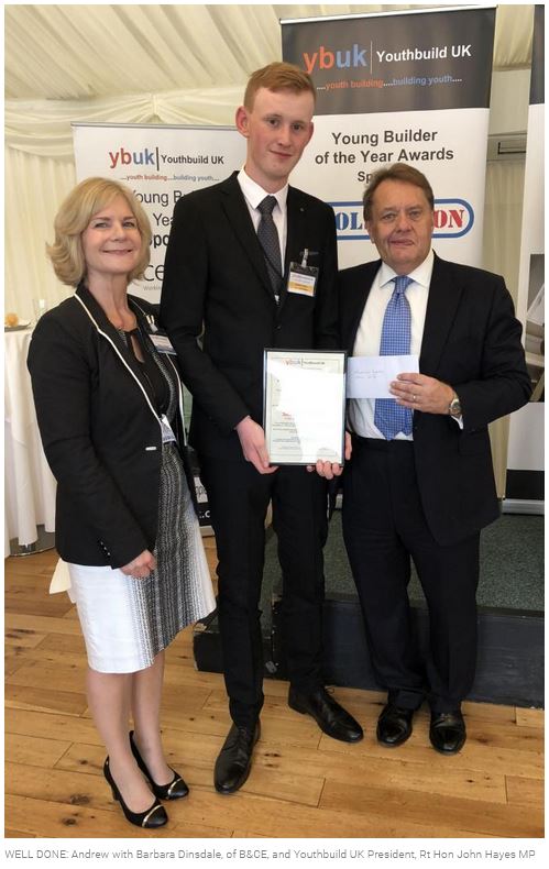 Congratulations again to Andrew Sykes, 18, second-year bricklaying  apprentice here at Walter Thompson's, you continue to shine in your role  here, long may it continue.  thenorthernecho.co.uk/news/local/nor…