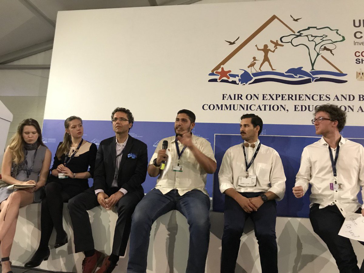 BrahmaKumarisHI's tweet photo. @brahmakumarisHQ represented by Chen and Juan Milling participated Nature & Culture Summit at #COP14. Juan made a presentation on Spiritual values whereas Chen shared the concept of simplicity in our lives and how that helps to uplift nature. #brahmakumaris #BKUN #egypt #UN https://t.co/jmYh0kzepU
