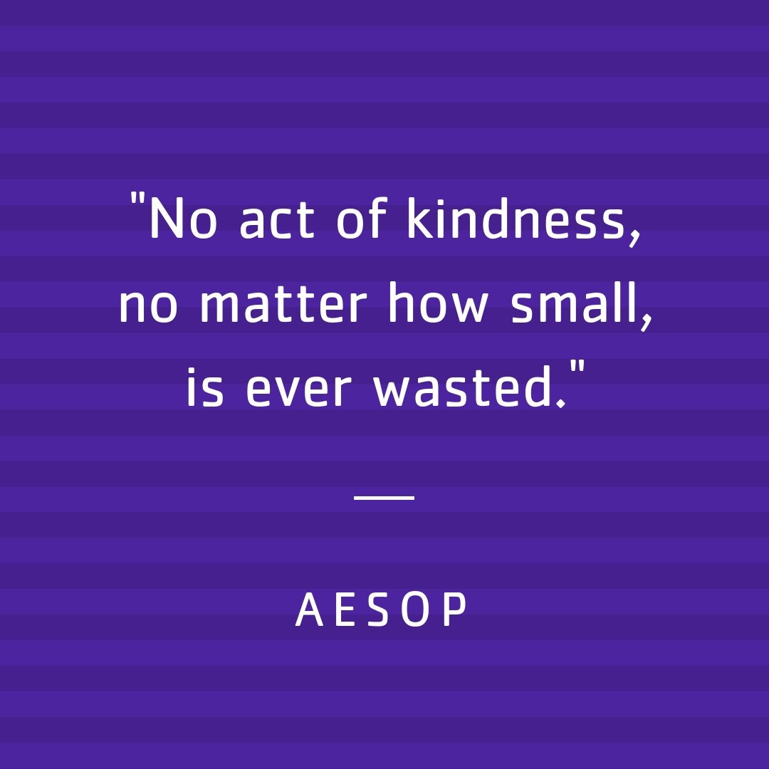 “No act of kindness, no matter how small, is ever wasted.” -Aesop 
#ACYMCA #YMCA #BurlingtonNC #BeKind