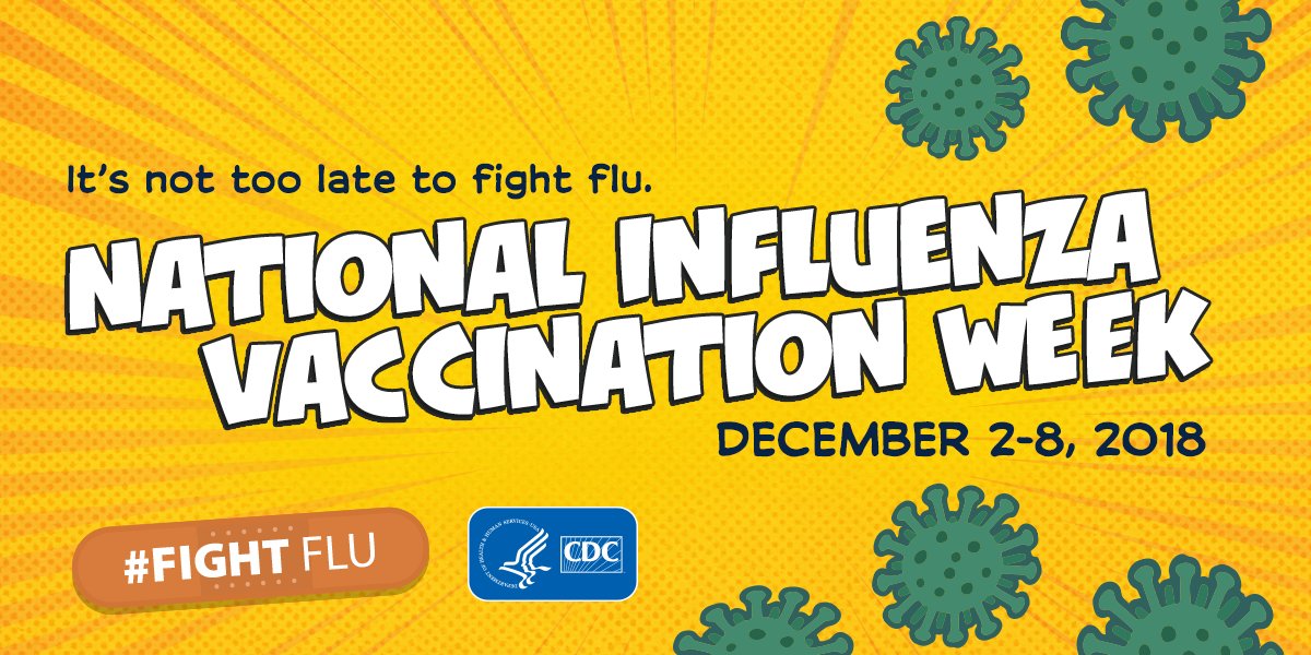 Today begins National Influenza Vaccination Week. This #NIVW we're highlighting how #fluvaccine is the most important step to #fightflu. Flu vaccination has been shown to prevent illness, hospitalizations &amp; can even be life-saving for children. Learn more: cdc.gov/flu/resource-c…