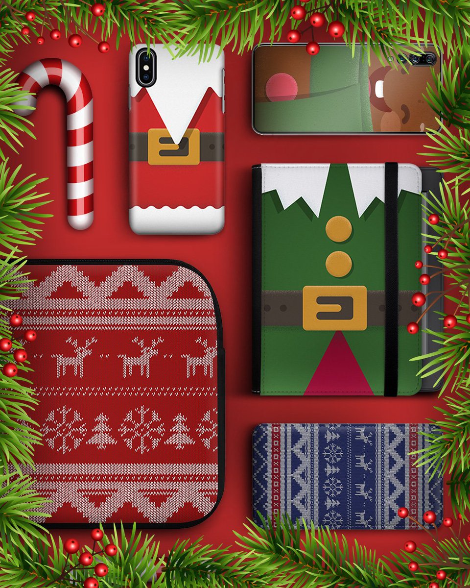 caseableFR's tweet image. Découvrez les designs à croquer de notre collection de Noël pour votre coque de smartphone, votre housse d'ordinateur et plus encore : bit.ly/2RomslN #caseable #christmas