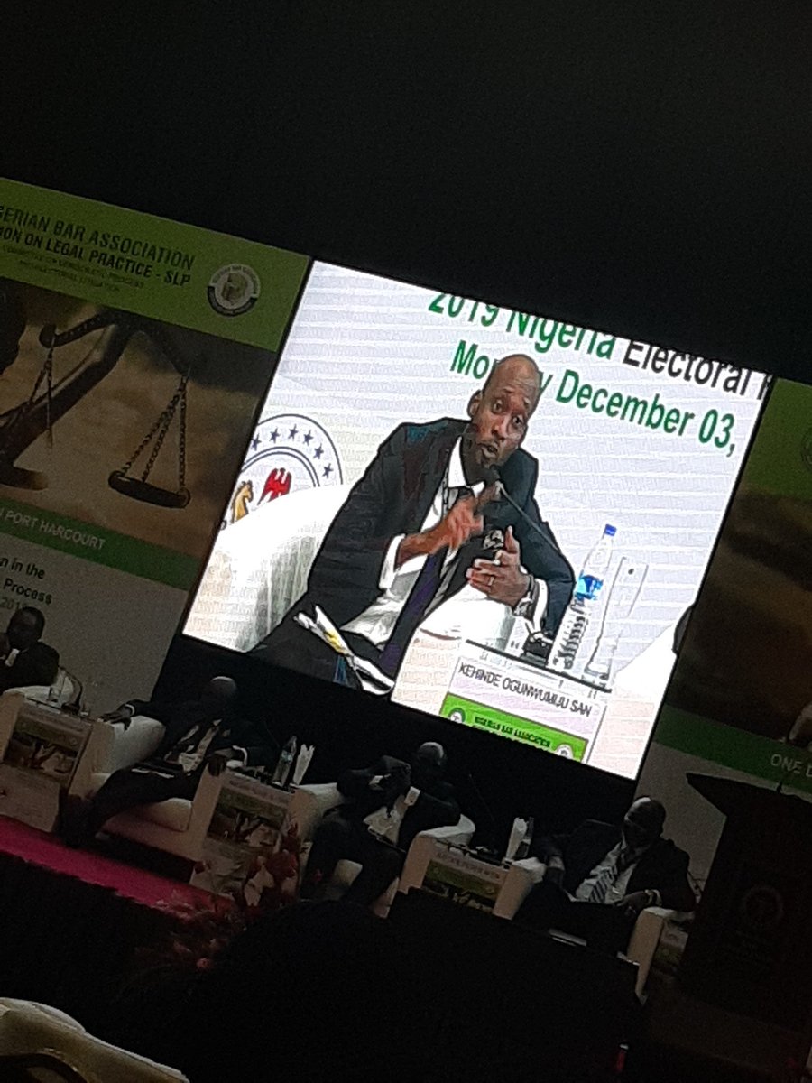 nba_slp's tweet photo. i.There should be a provision for INEC to provide necessary documents within a specific amounting time.
ii.All the timelines for petitioning should be reviewed to allow adequate time for petitioners present petitions properly
Kehinde Ogunwunmiju, SAN #NBASLPCONFERENCE https://t.co/PExhaH7yPR